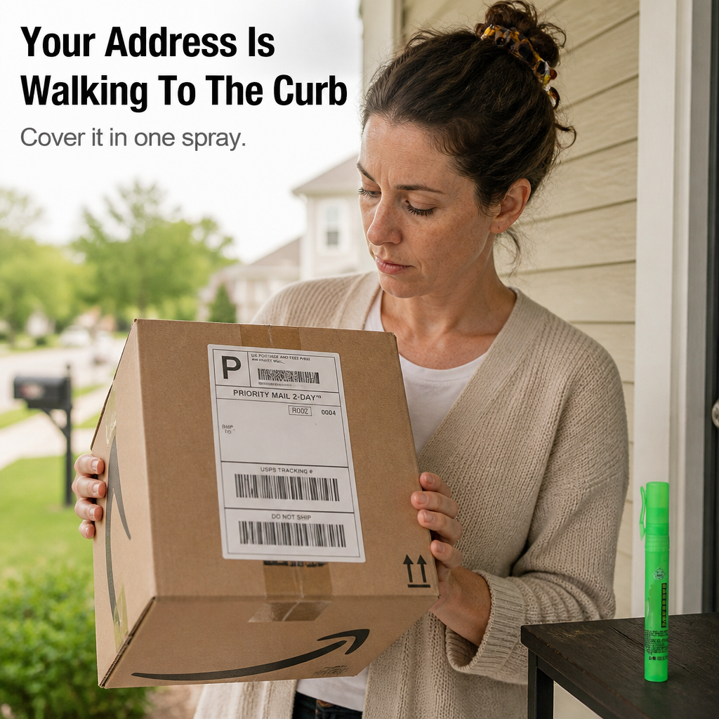 ShieldMark — Spray Names, Addresses & Barcodes Off Any Shipping Label - Souliia