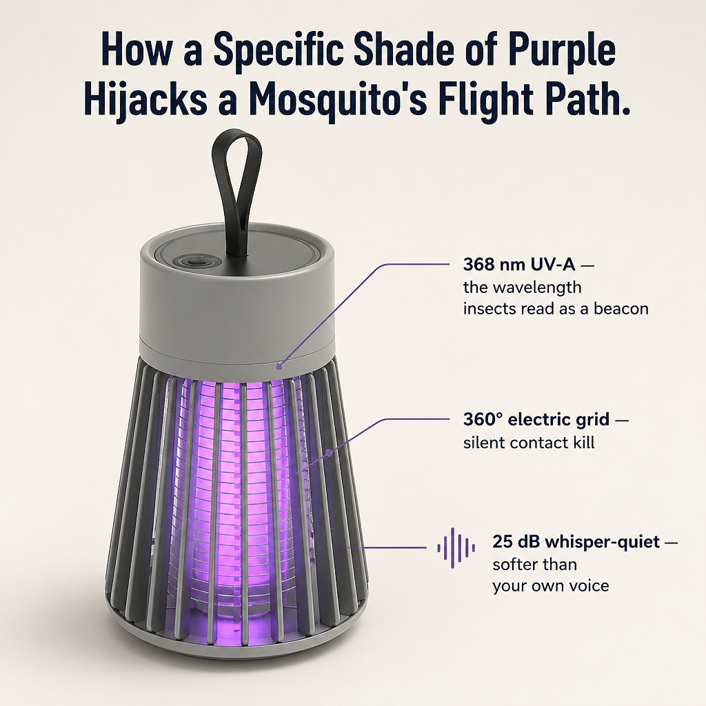 ViraTrapt — Pull Mosquitoes Off Your Bed With Whisper-Quiet UV Light - Souliia