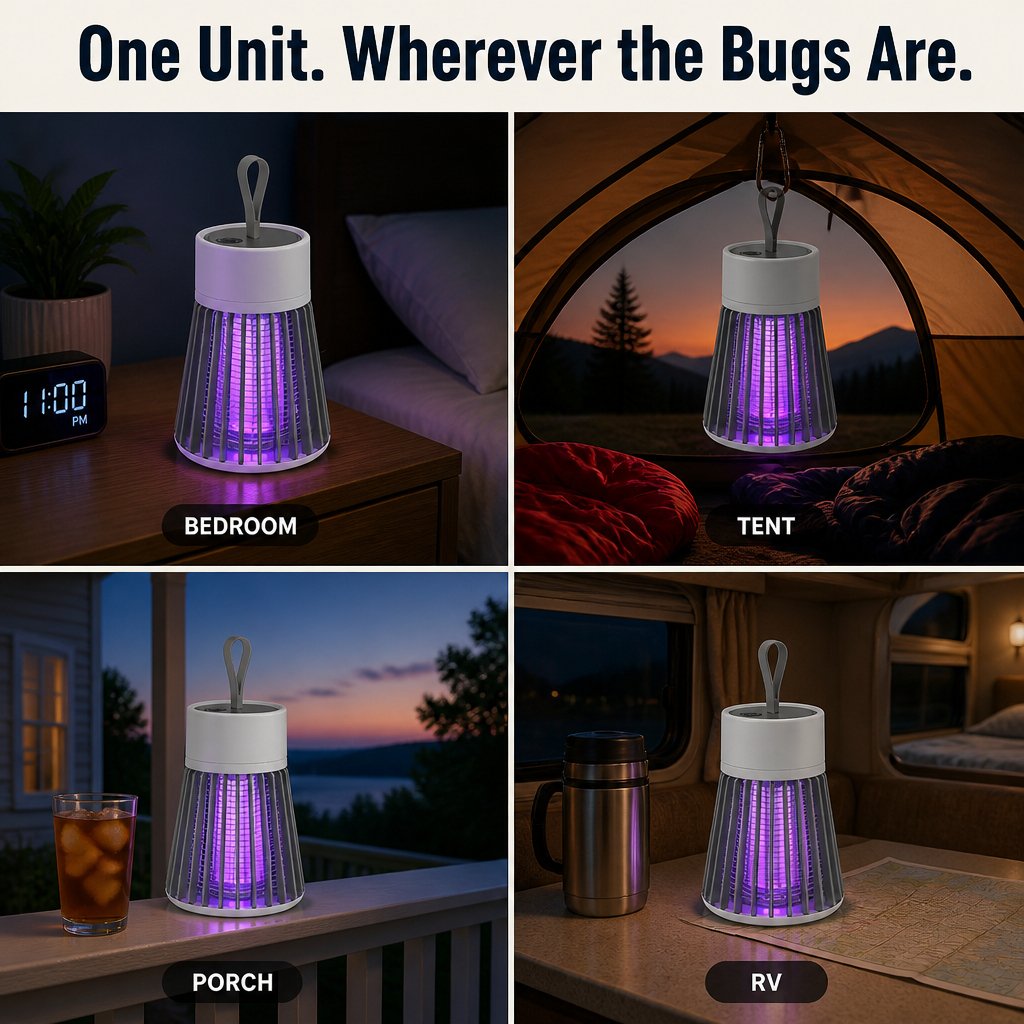 ViraTrapt — Pull Mosquitoes Off Your Bed With Whisper-Quiet UV Light - Souliia