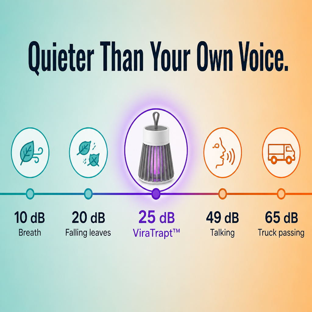 ViraTrapt — Pull Mosquitoes Off Your Bed With Whisper-Quiet UV Light - Souliia