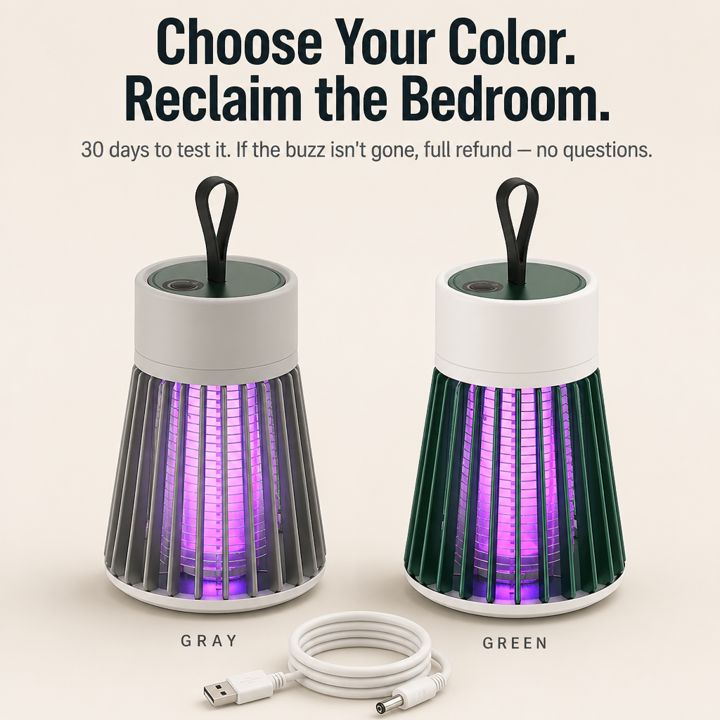 ViraTrapt — Pull Mosquitoes Off Your Bed With Whisper-Quiet UV Light - Souliia