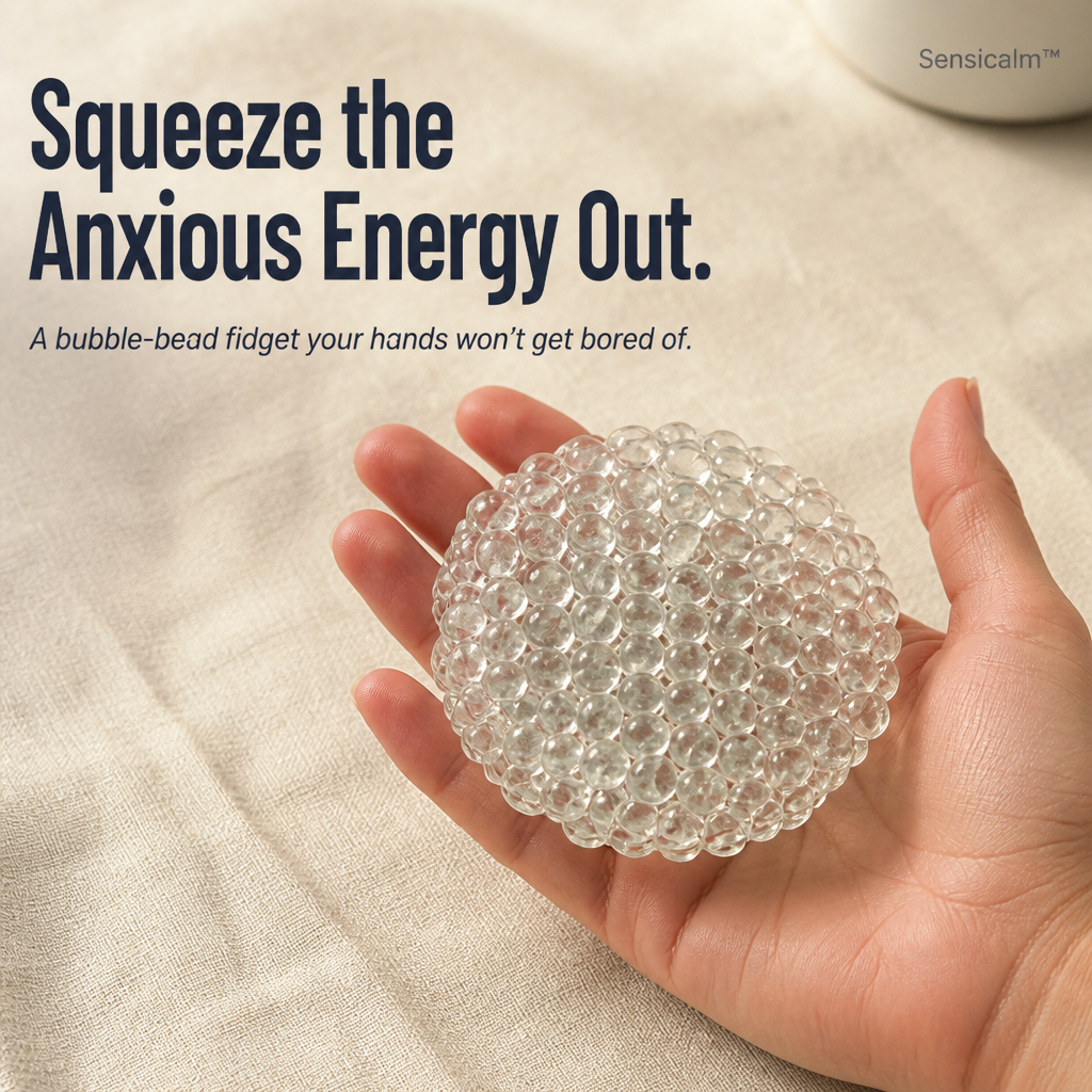 Sensicalm — Squeeze the Anxious Energy Out and Slip Back Into Focus | Sensory Bubble Ball - Souliia