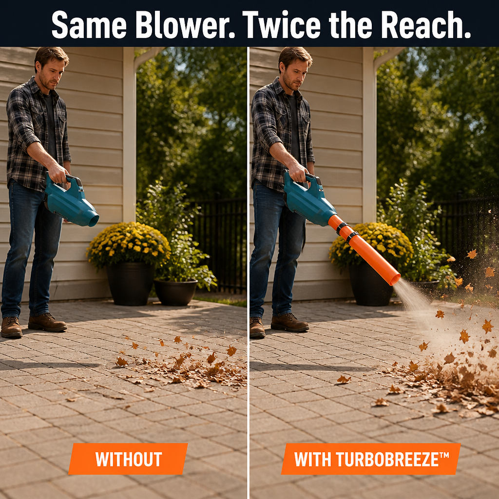 TurboBreeze — Double Your Blower's Airflow and Clear Leaves Twice as Fast - Souliia