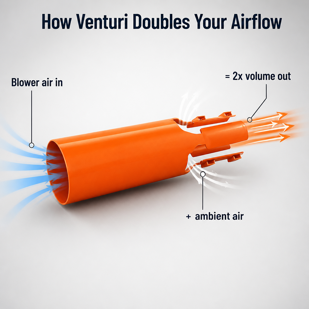 TurboBreeze — Double Your Blower's Airflow and Clear Leaves Twice as Fast - Souliia