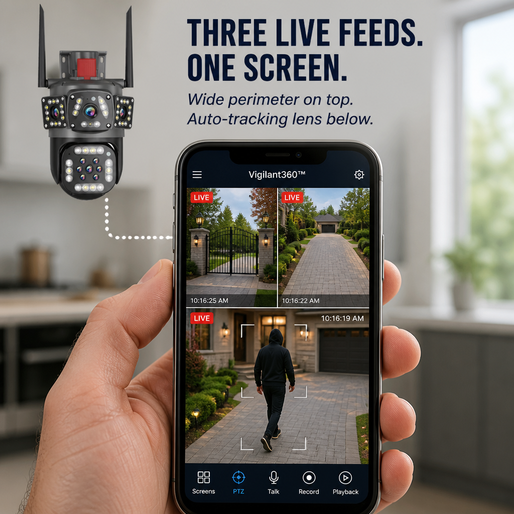 Vigilant360 — Lock Down Every Angle With Multi-Lens HD Coverage - Souliia