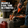 TurboFlow — Move Fuel, Water, or Oil Hands-Free at 2.2 Gallons a Minute - Souliia