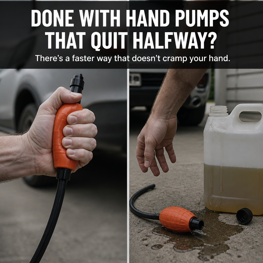 TurboFlow — Move Fuel, Water, or Oil Hands-Free at 2.2 Gallons a Minute - Souliia