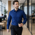 Vantori – Slim-Fit 4-Way Stretch Wrinkle-Free Dress Shirt - Souliia