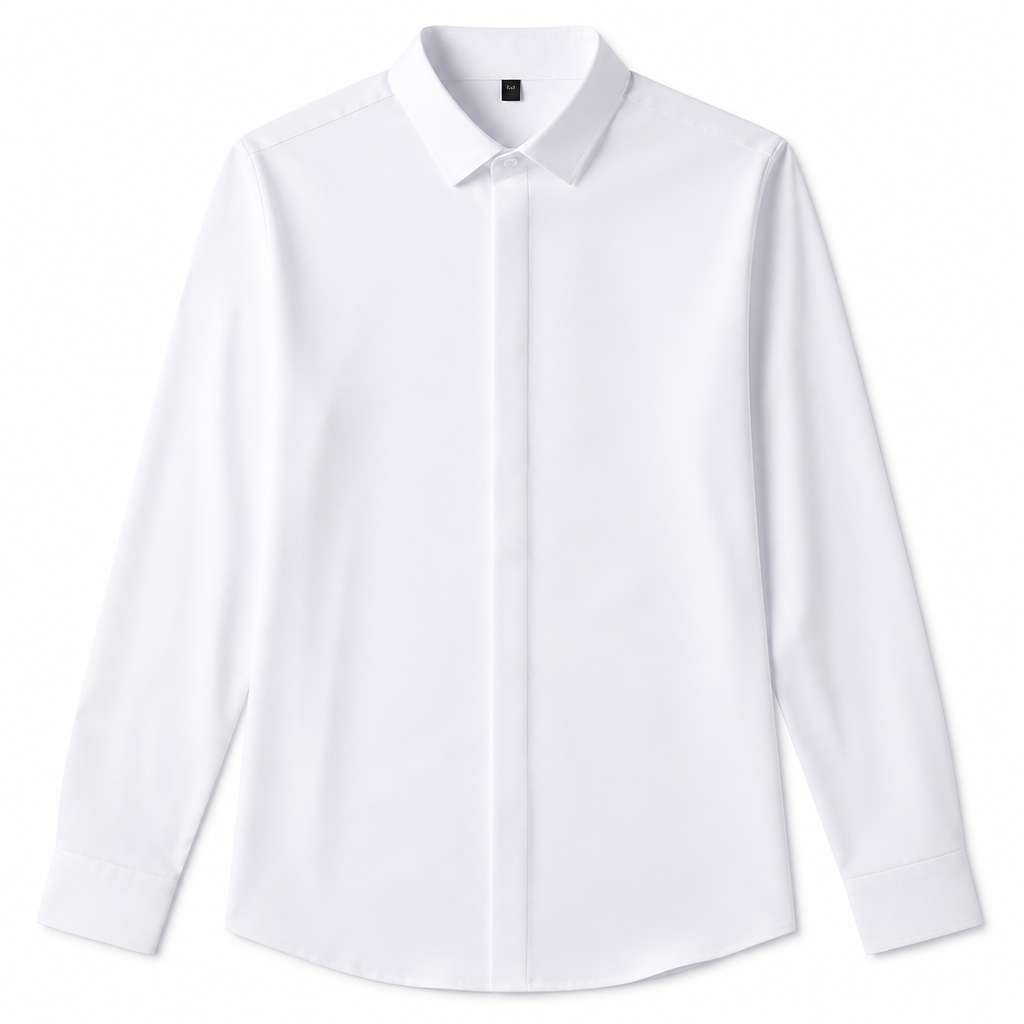 Vantori – Slim-Fit 4-Way Stretch Wrinkle-Free Dress Shirt - Souliia