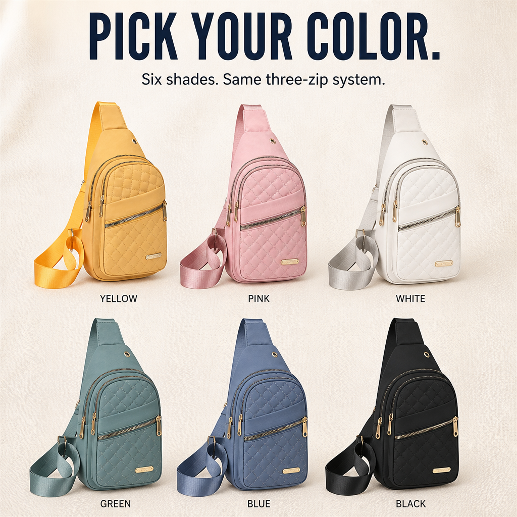 VertaCarry — Ditch the Tote and Carry Your Day in Three Zip Pockets - Souliia