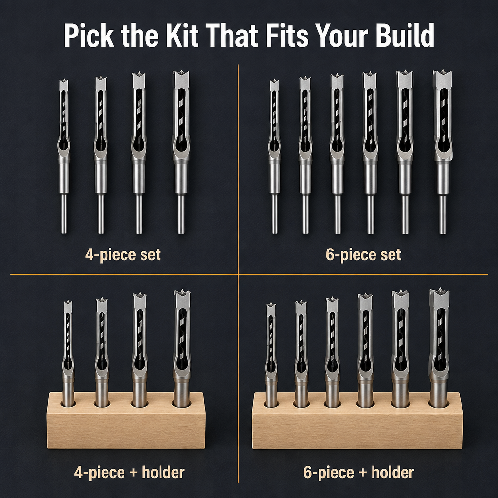 SharpEdge — Drill Clean Square Mortises Without Hand-Chiseling for Hours - Souliia