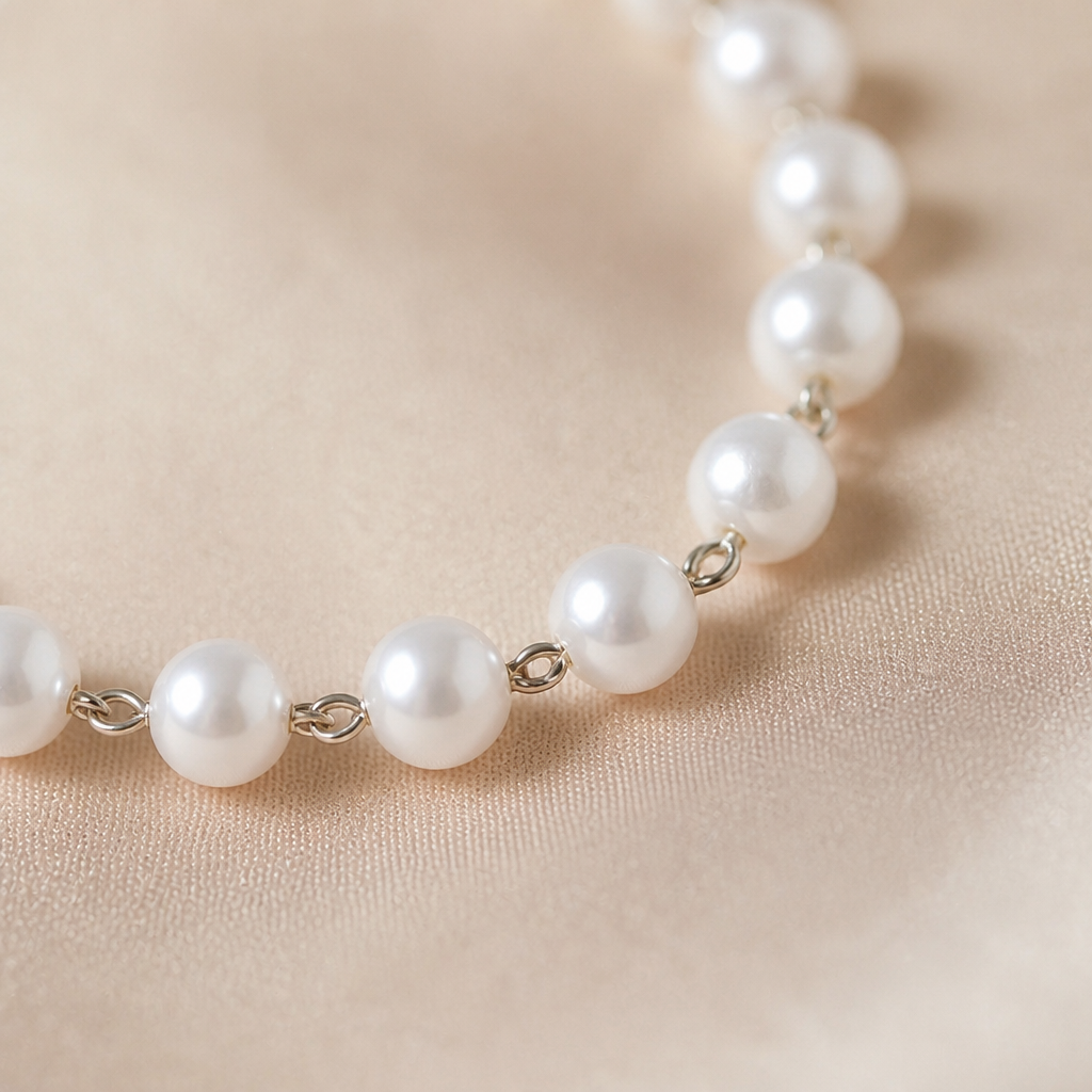 VitariaLuxe – Dainty Layered Pearl Necklace with Pendant Drop - Souliia