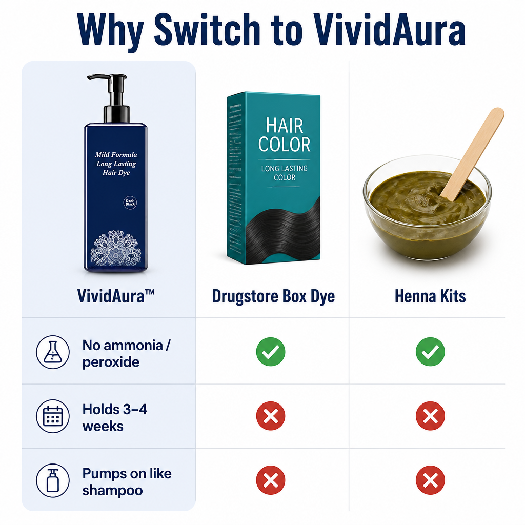 VividAura — Cover Stubborn Grays in One Wash Without the Scalp Burn - Souliia