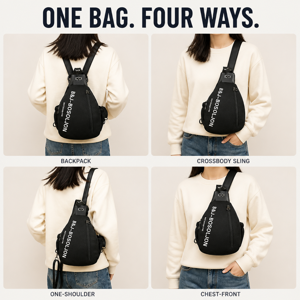 VersaFlow — Switch From Backpack to Sling in 3 Seconds Flat - Souliia