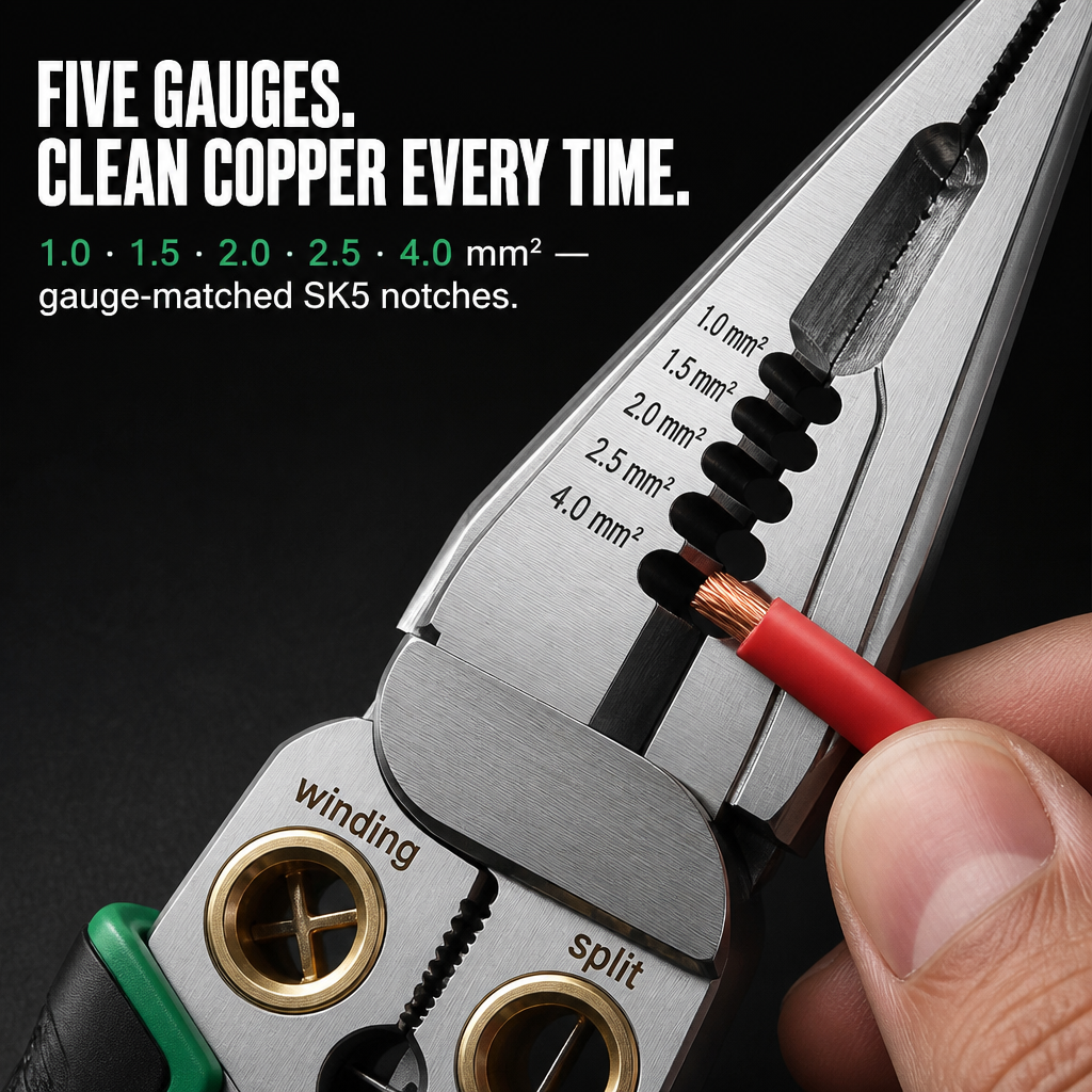 VoltEdge — Strip, Cut & Test Live Wires Without Switching Tools - Souliia