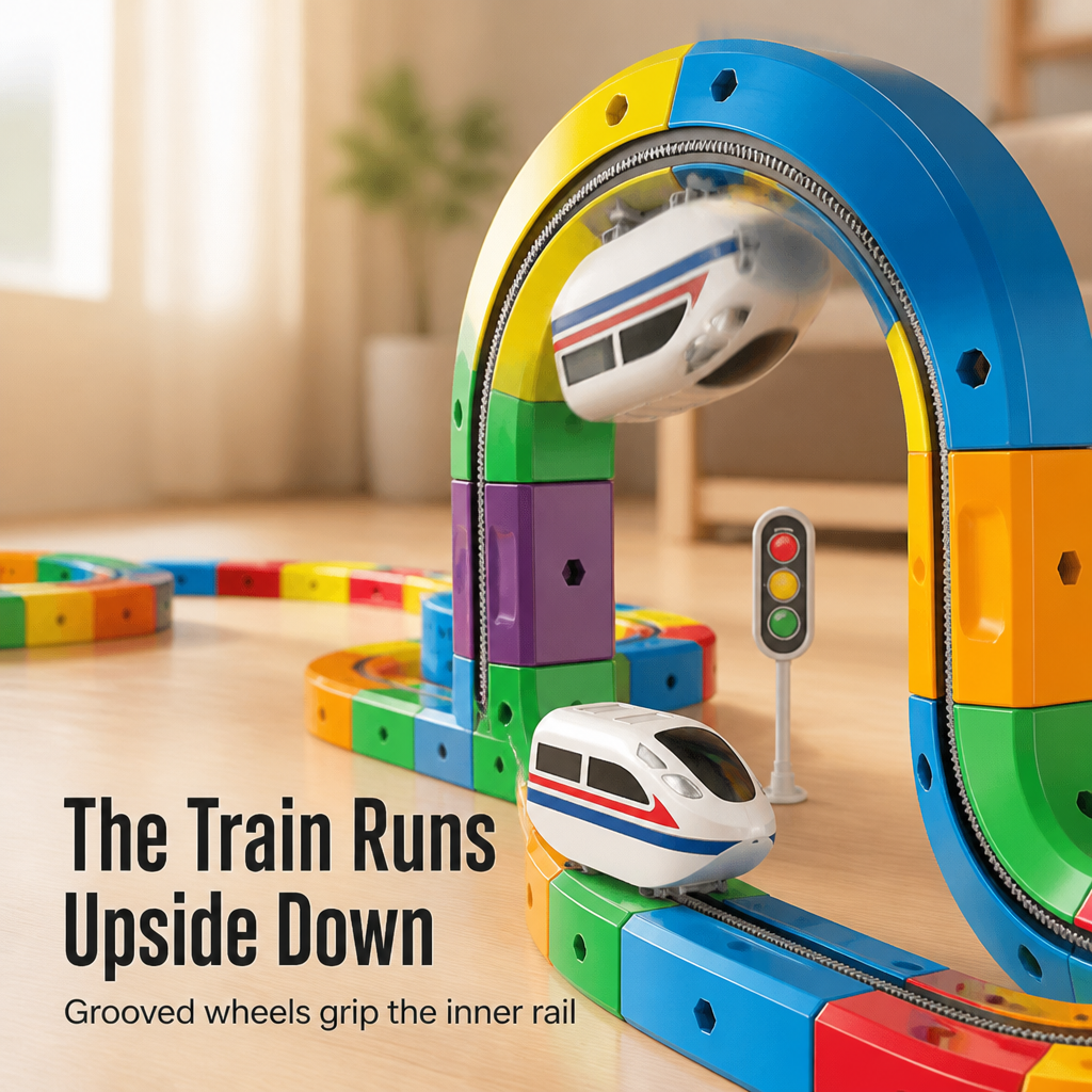 WonderRail — Build 3D Train Tracks That Climb, Loop & Run Upside Down - Souliia