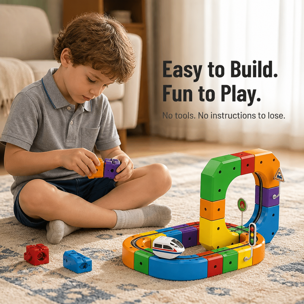 WonderRail — Build 3D Train Tracks That Climb, Loop & Run Upside Down - Souliia