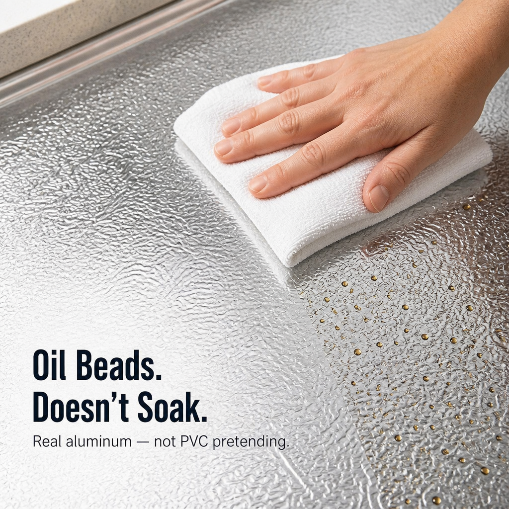 ShieldGuard — Cover Greasy Kitchen Walls With A Wipe-Clean Aluminum Skin - Souliia
