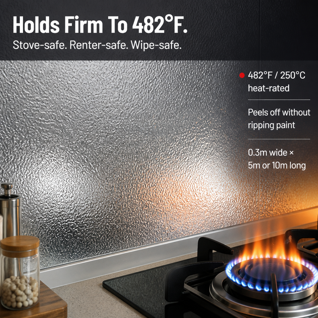ShieldGuard — Cover Greasy Kitchen Walls With A Wipe-Clean Aluminum Skin - Souliia