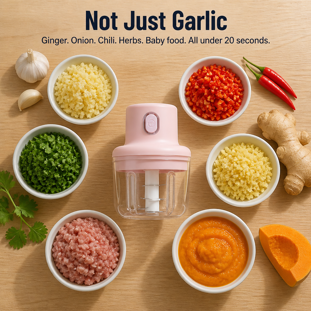 TurboSlice — Mince Garlic, Onion & Ginger in 20 Seconds Flat - Souliia