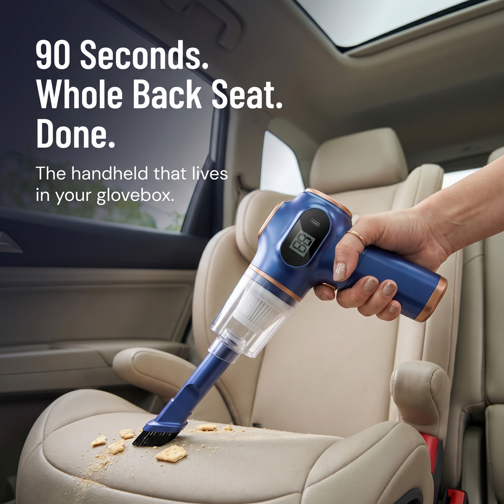 VeloraBlast — Pull Pet Hair, Crumbs & Sand From Every Seat Crevice - Souliia
