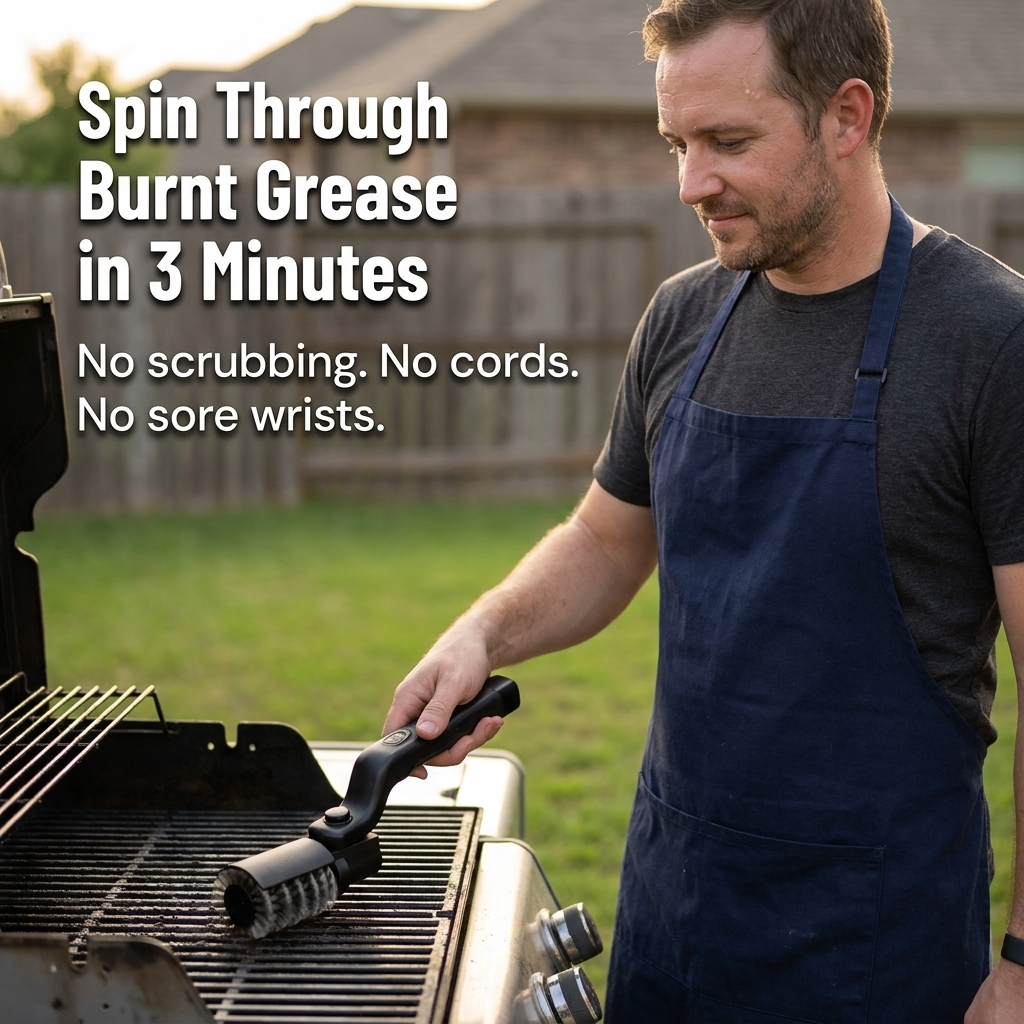 TurboGrillPro — Spin Through Burnt-On Grease in Minutes, No Scrubbing Required - Souliia