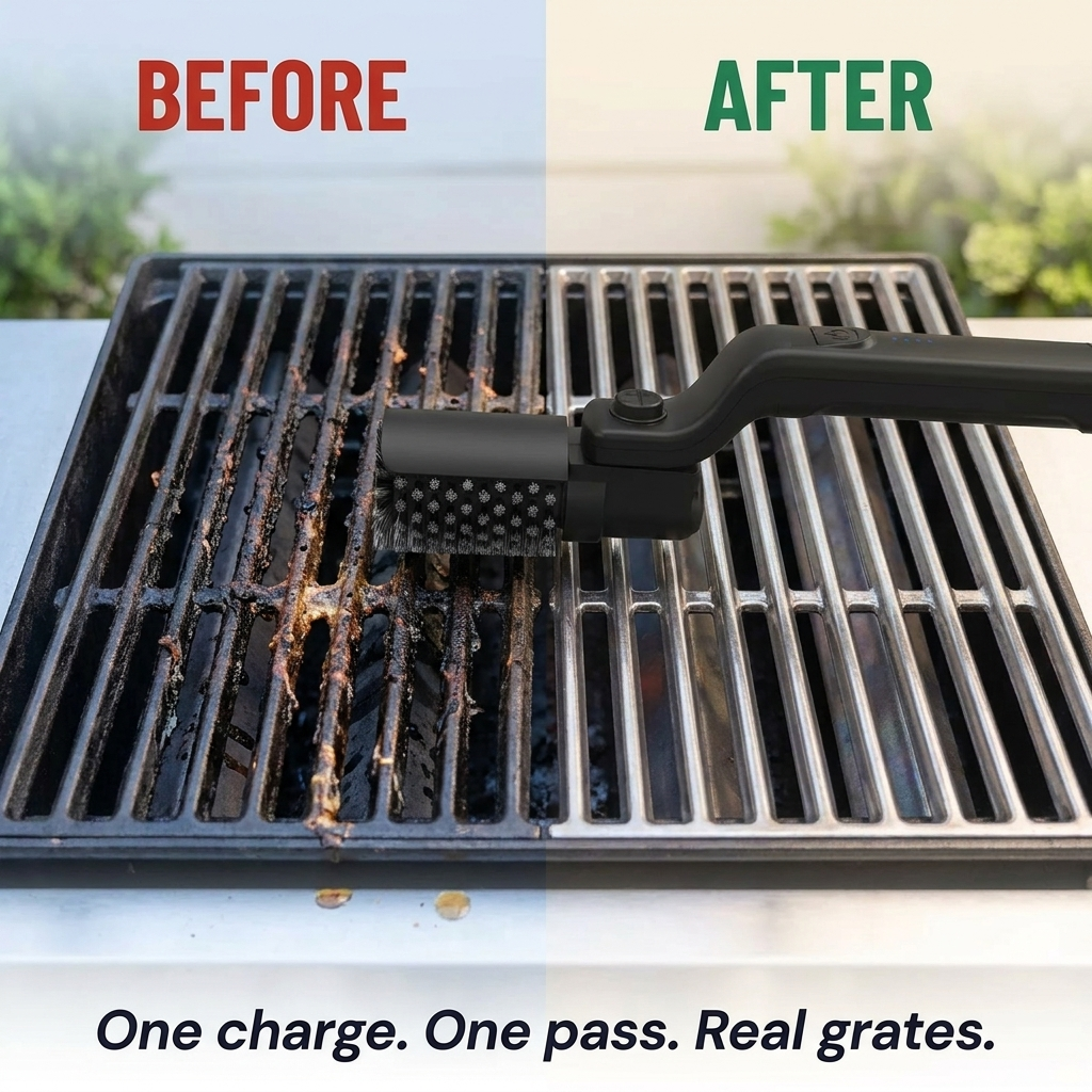TurboGrillPro — Spin Through Burnt-On Grease in Minutes, No Scrubbing Required - Souliia