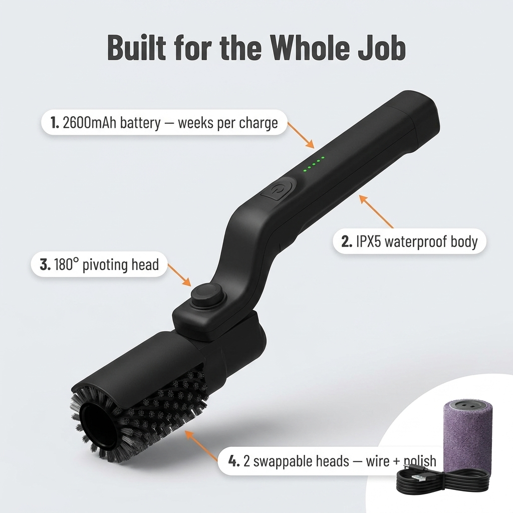 TurboGrillPro — Spin Through Burnt-On Grease in Minutes, No Scrubbing Required - Souliia