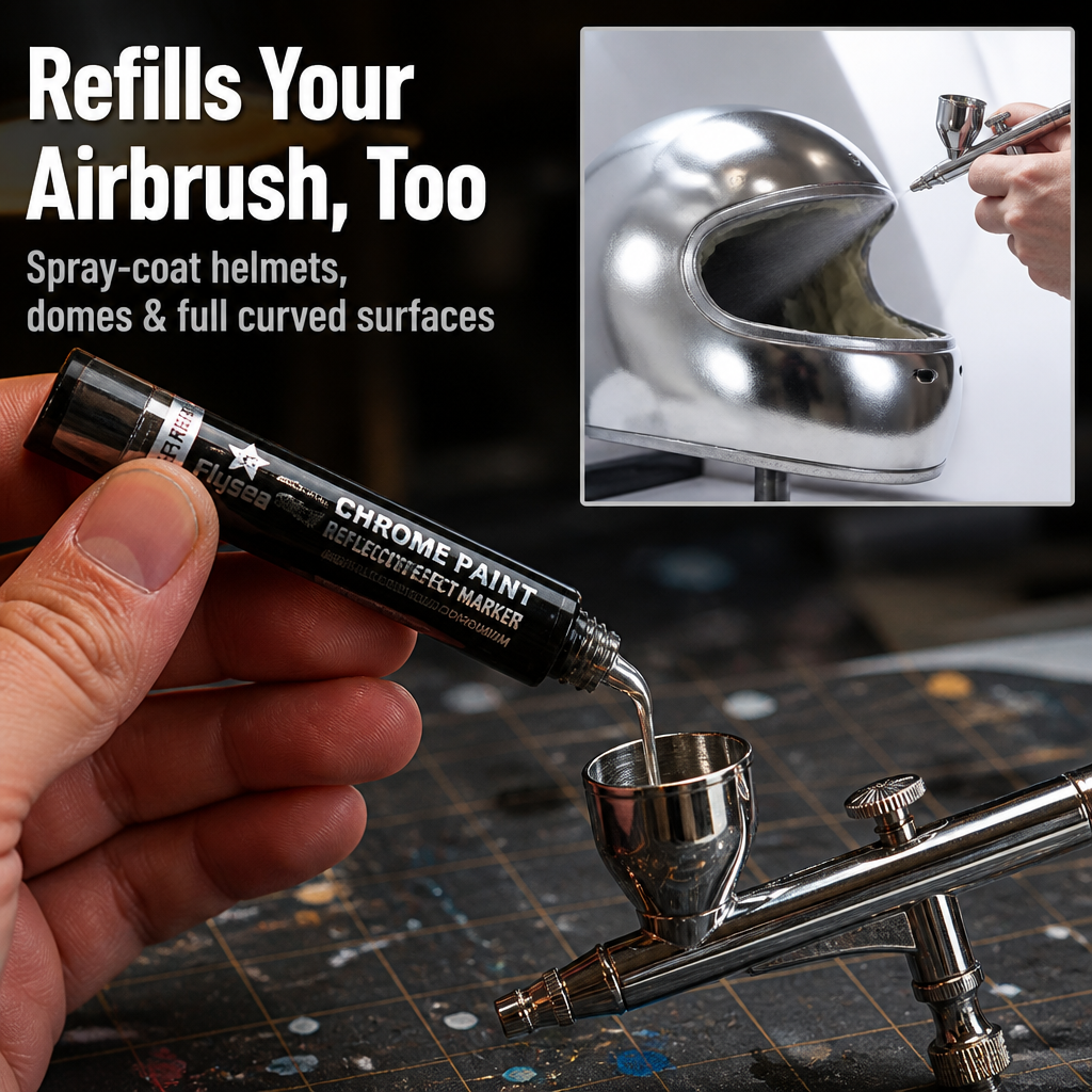 Reflectra — Peinture chrome liquide véritable qui sèche avec une finition miroir - Souliia
