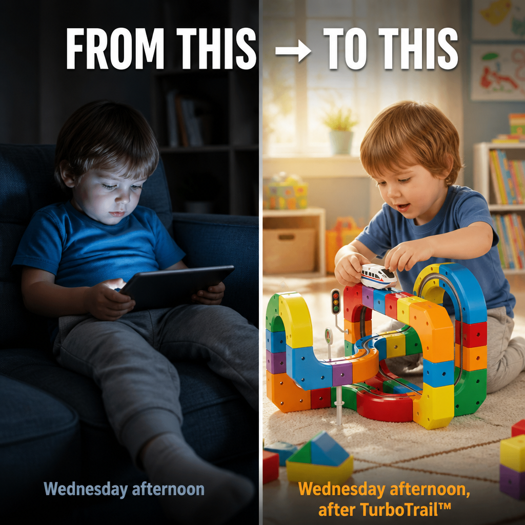 TurboTrail — Snap-Together Cube Tracks That Pull Kids Off Screens For Hours - Souliia