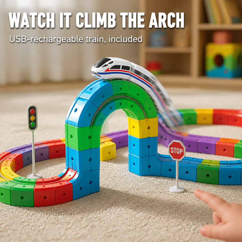 TurboTrail — Snap-Together Cube Tracks That Pull Kids Off Screens For Hours - Souliia