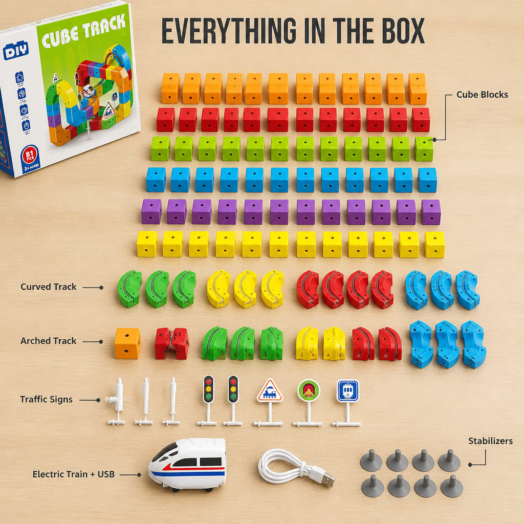 TurboTrail — Snap-Together Cube Tracks That Pull Kids Off Screens For Hours - Souliia
