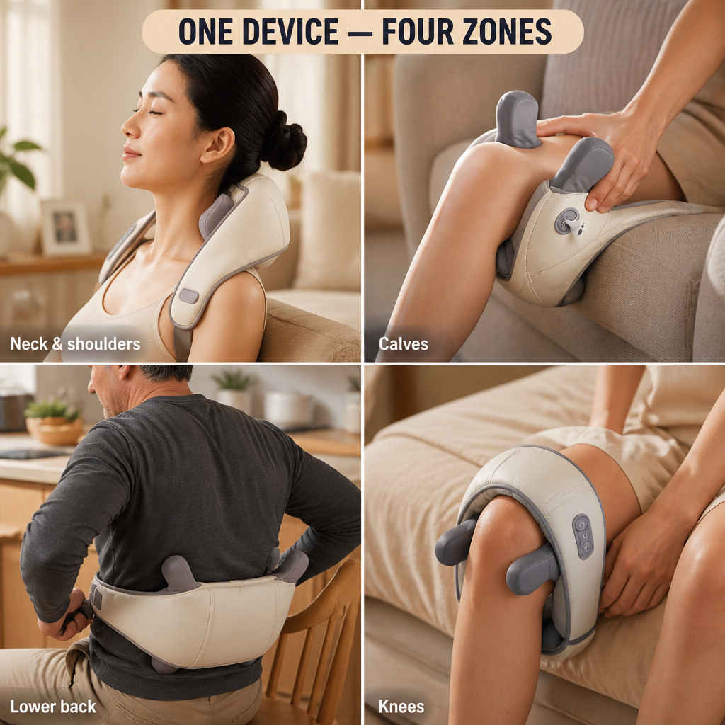SensaWave — Knead Away Neck and Shoulder Knots With Heated Shiatsu Hands - Souliia
