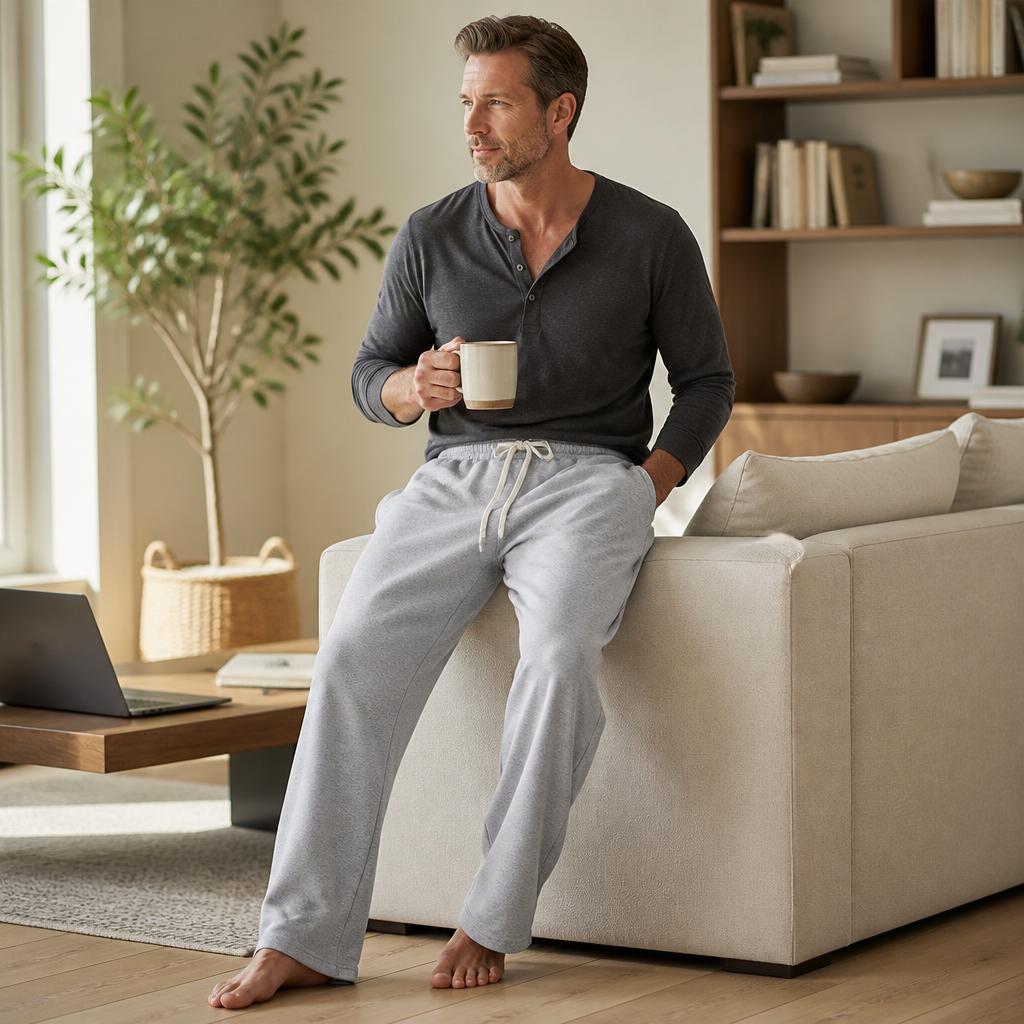 VeroStride – Relaxed-Fit Drawstring Lounge Pants with Side Pockets - Souliia