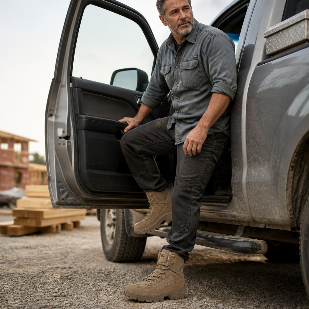 VortexTrail – Tactical Side-Zip Boots with Anti-Slip Rugged Sole - Souliia
