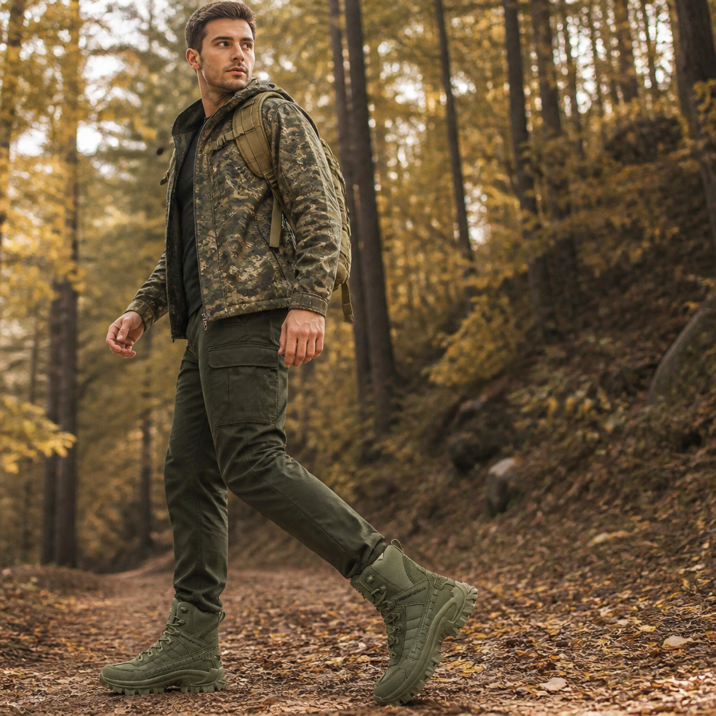 VortexTrail – Tactical Side-Zip Boots with Anti-Slip Rugged Sole - Souliia