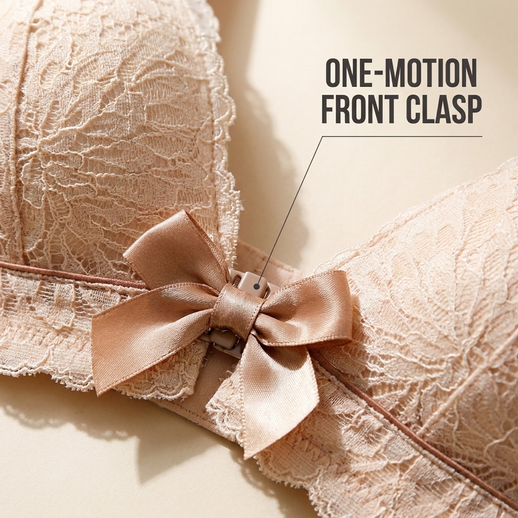 VenaraLift – Wireless Lace Front-Closure Lifting Bra - Souliia
