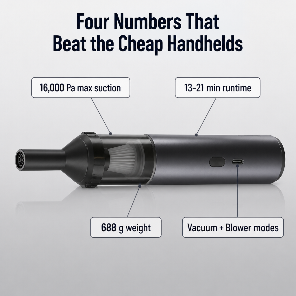 TurboSweep — Vacuum and Blow Clean Your Whole Car in One Charge - Souliia