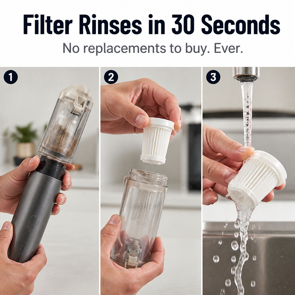 TurboSweep — Vacuum and Blow Clean Your Whole Car in One Charge - Souliia