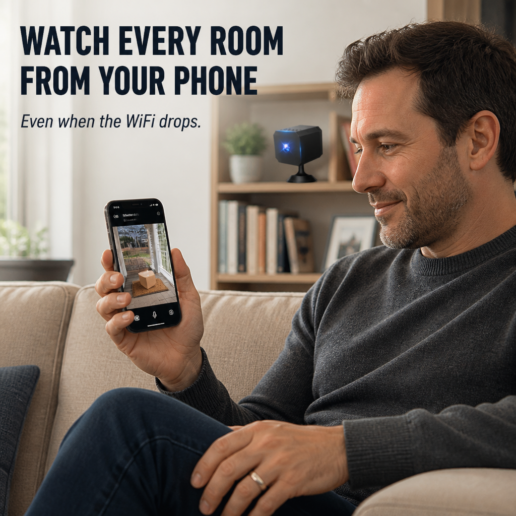 SecureVue — Watch Every Room From Your Phone, Even Without WiFi - Souliia