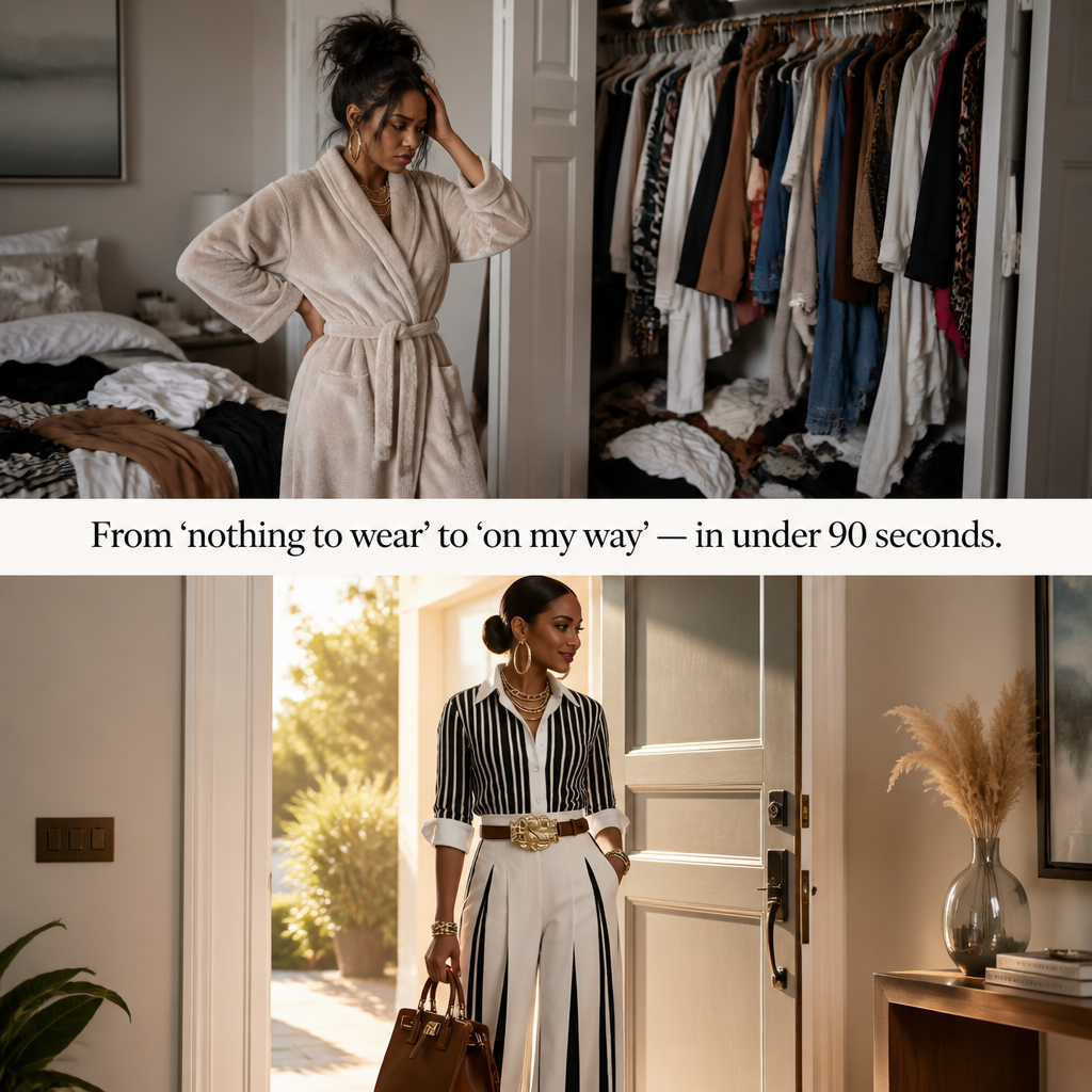 VeroLuxe — Pull On a Striped Set That Looks Like You Hired a Stylist | Belt Included - Souliia