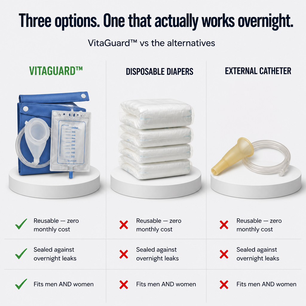VitaGuard — End the 2 AM Diaper Change With Discreet, Reusable Urine Collection - Souliia