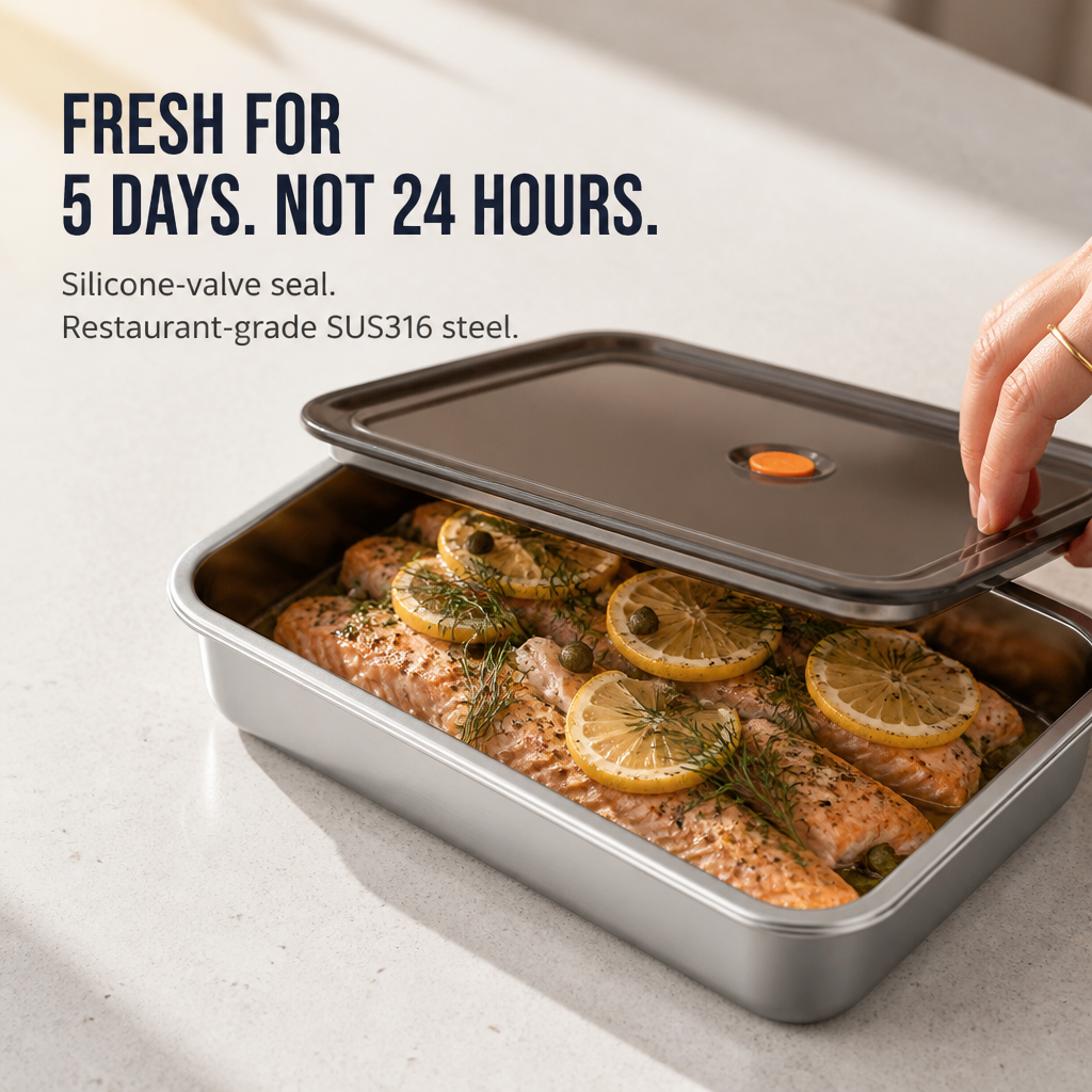 SealedPure — Lock In Freshness 5x Longer with Restaurant-Grade Steel - Souliia