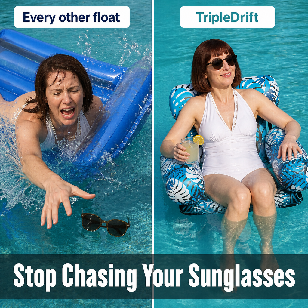 TripleDrift — Float Like a Lounge Chair, Not a Flat Pool Raft - Souliia