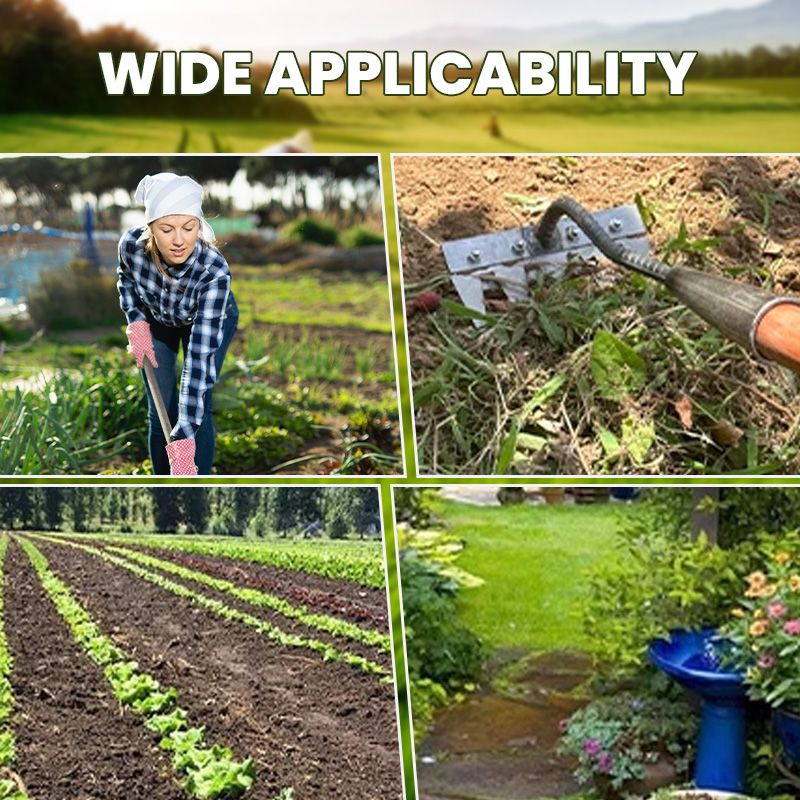 Rasenrechen mit vielseitigem Griff zum Entfernen von Gartenabfällen und Rasenfilz