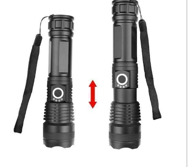 Lampe torche LED XHP70.2 rechargeable avec USB haute puissance - Souliia