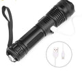 Lampe torche LED XHP70.2 rechargeable avec USB haute puissance - Souliia