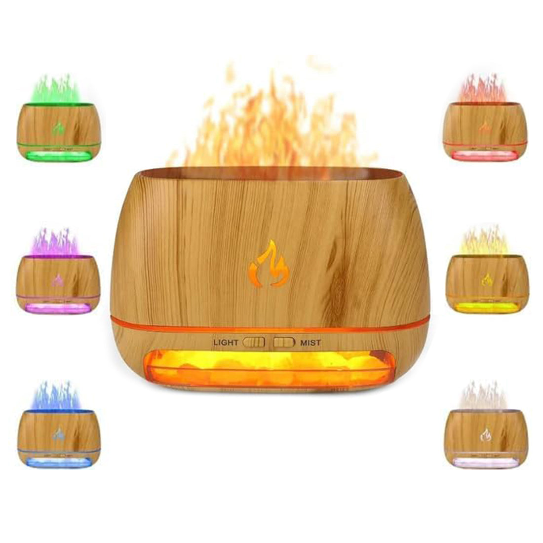 Lampă cu sare de Himalaya — Lumină ambientală USB Type-C și purificator de aer