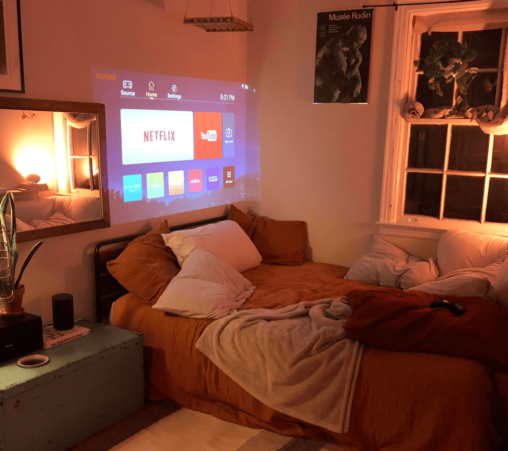 HighPeak-miniprojector - draagbaar, met ingebouwde luidsprekers