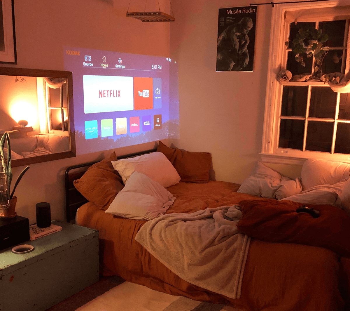 HighPeak-miniprojector - draagbaar, met ingebouwde luidsprekers